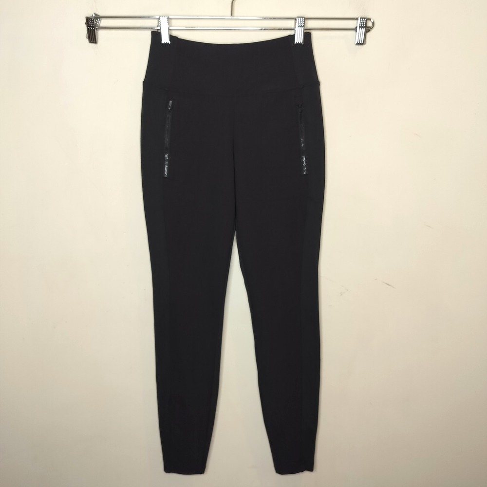 Athleta Headlands Hybrid Tight Leggings Zipper Pocket Zip Hem